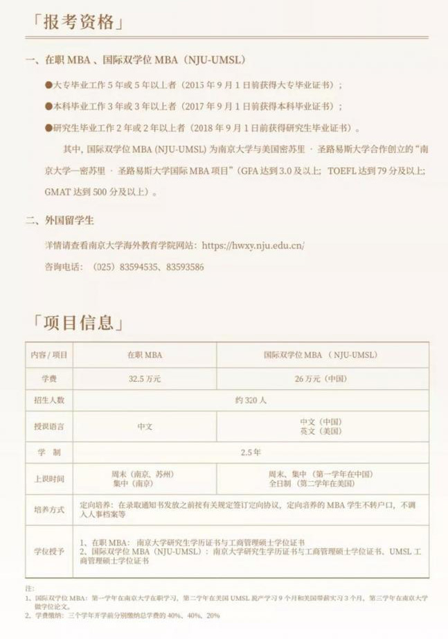 MBA招生简章